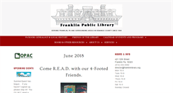 Desktop Screenshot of franklinlibrary.org